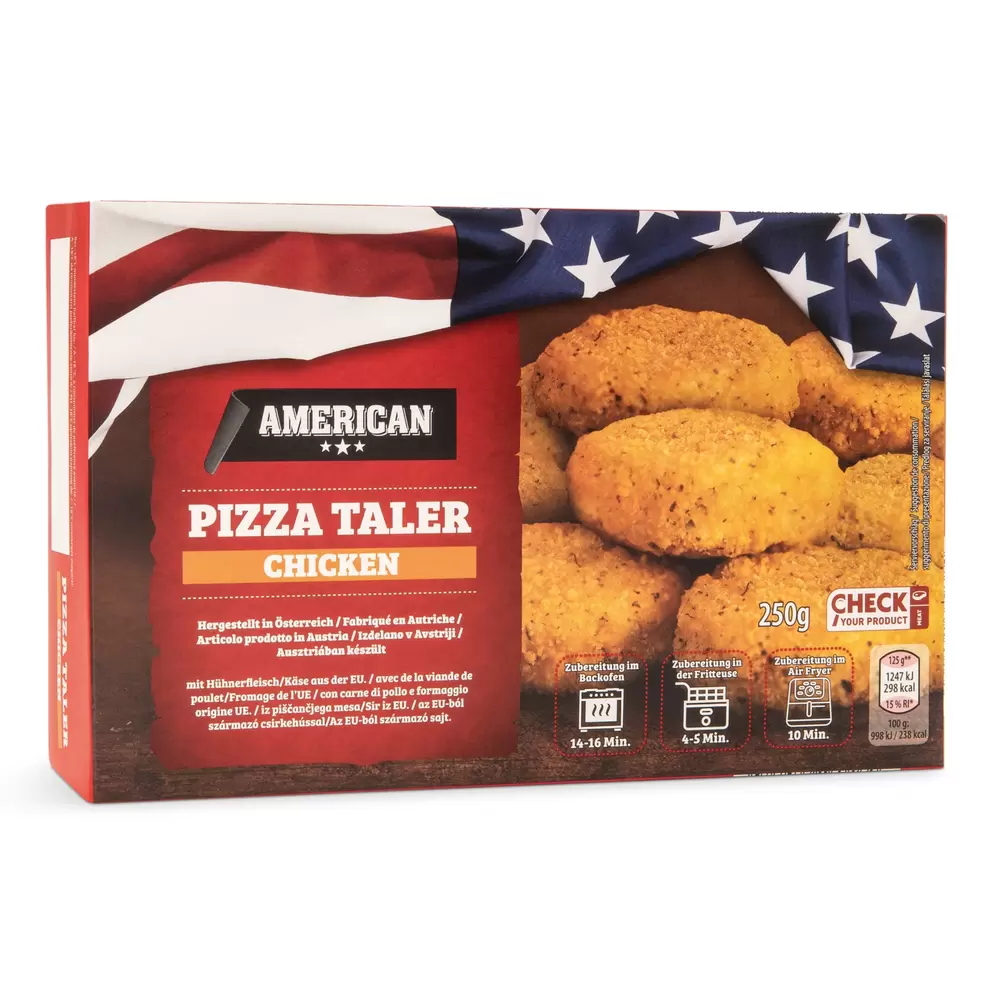 AMERICAN Chicken, Pizza Taler für 4,49 CHF in Aldi