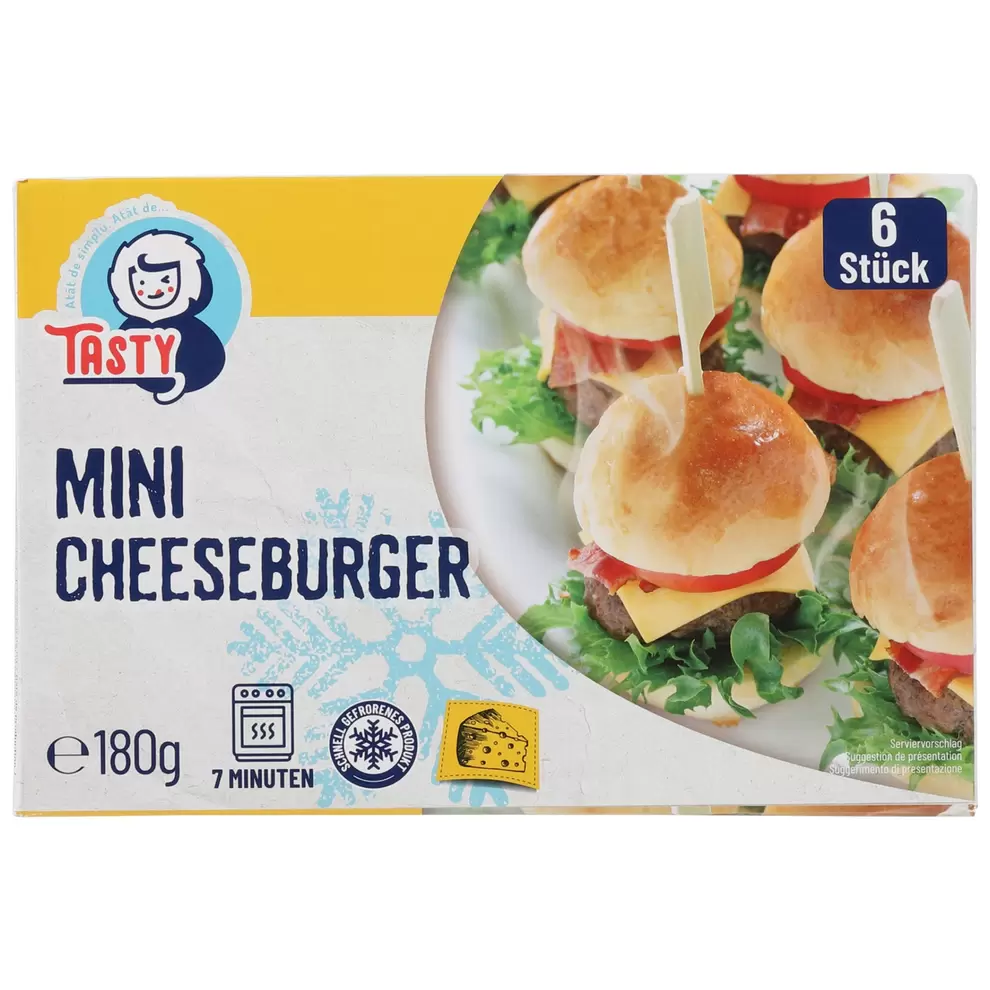 AMERICAN Tiefkühl-Mini Cheeseburger für 6,49 CHF in Aldi