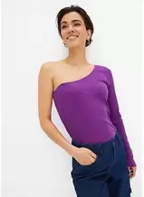 One Shoulder Rippshirt für 8,95 CHF in Bonprix