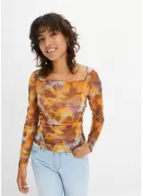 Transparentes Cropped Batik Shirt für 8,95 CHF in Bonprix