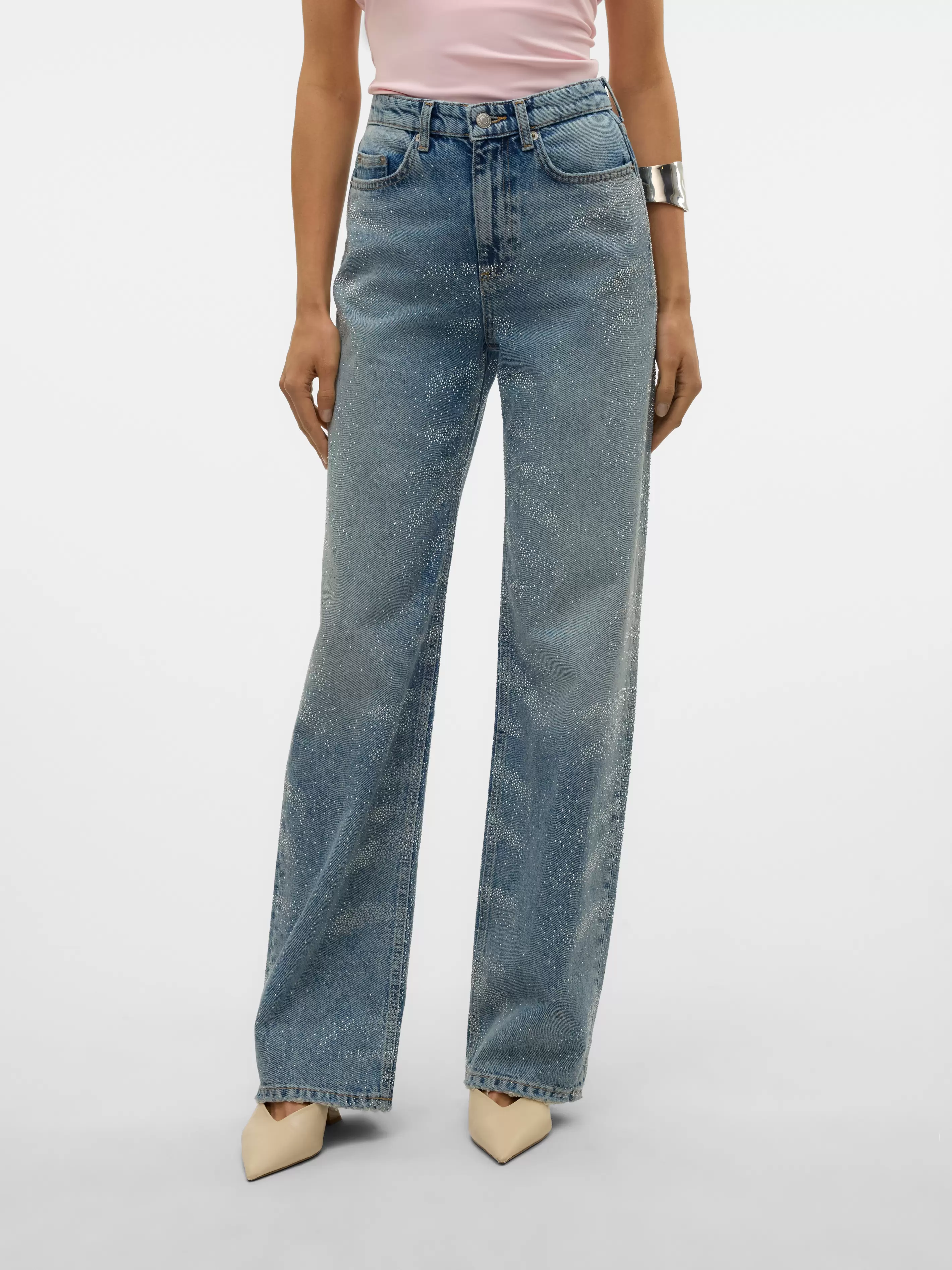 VMTESSA Hohe Taille Weiter Beinschnitt Jeans für 89,9 CHF in Vero Moda