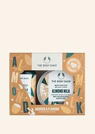 Nourish & Flourish Almond Milk Duo Geschenkset für 14,95 CHF in The Body Shop