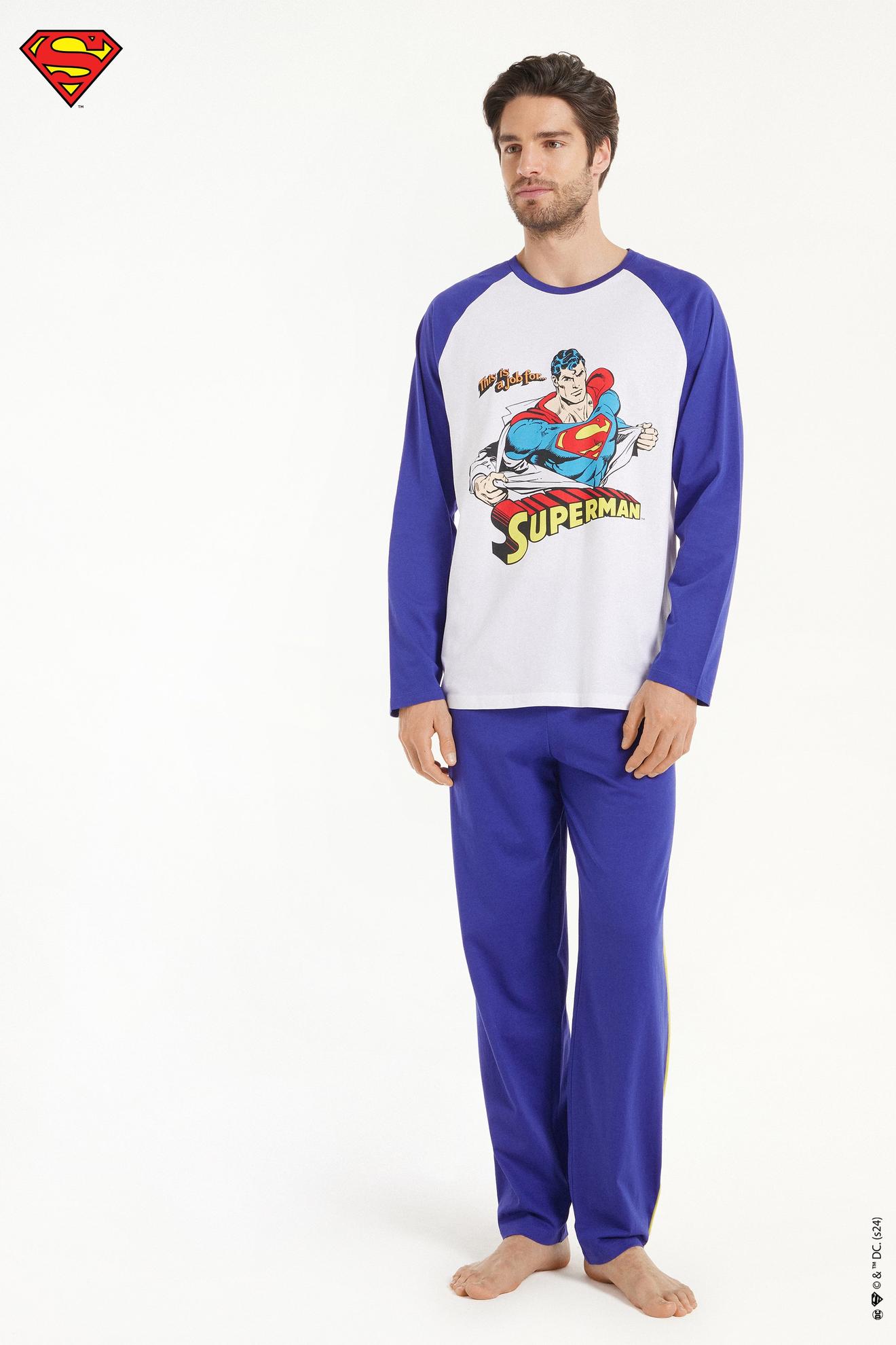 Langer Jungen-Pyjama aus Baumwolle mit Superman-Print für 39,95 CHF in Tezenis