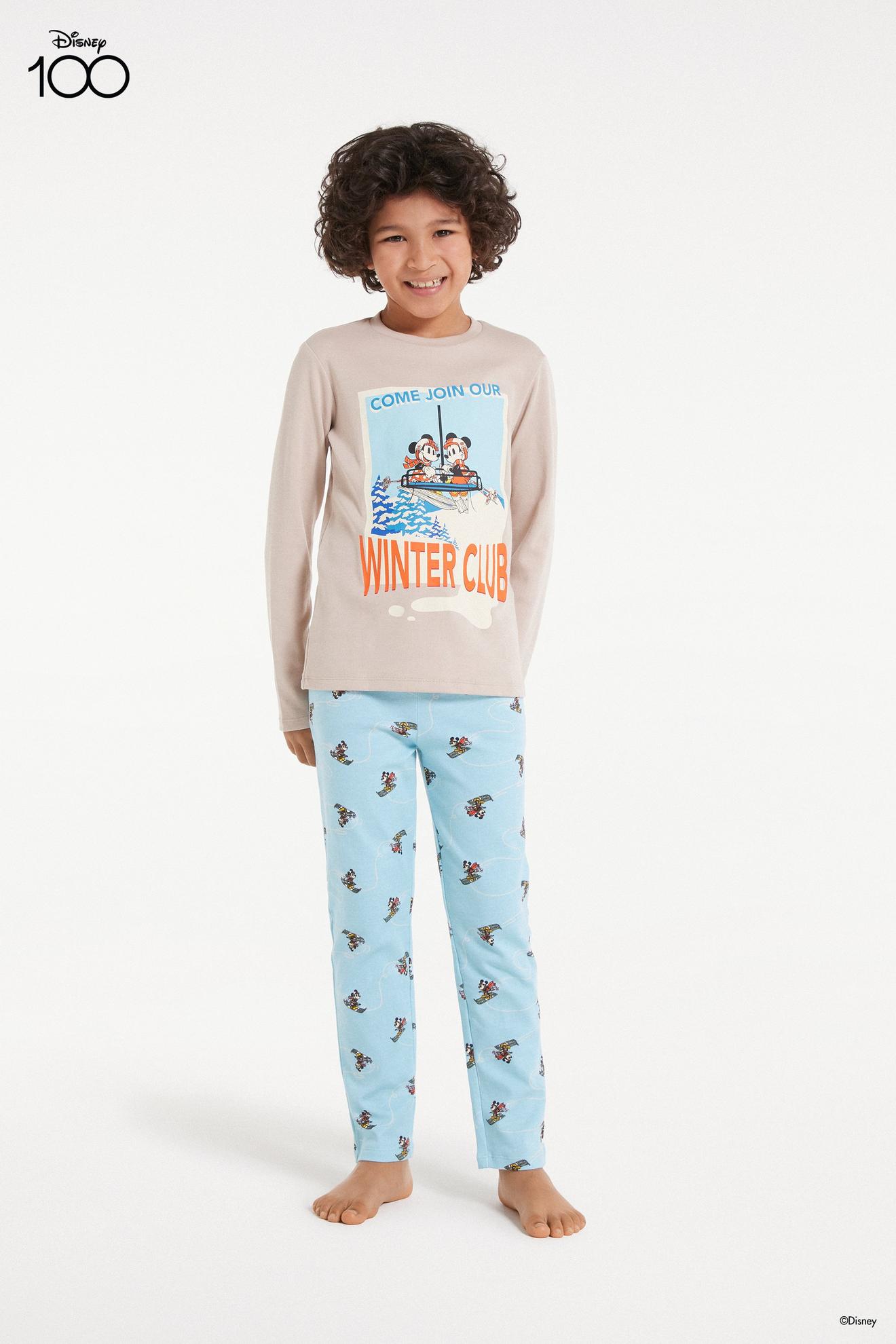 Langer Unisex-Pyjama aus schwerer Baumwolle für Kinder mit Disney-Print für 29,95 CHF in Tezenis