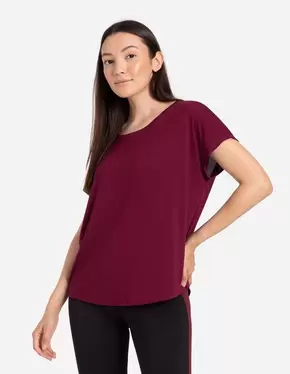 T-Shirt - Modal-Anteil - dunkelrot für 19,95 CHF in Takko Fashion