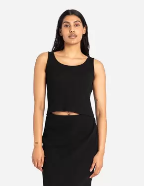 Cropped Top - einfarbig - schwarz für 9,95 CHF in Takko Fashion