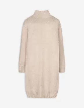 Strickkleid - Stehkragen - beige für 39,95 CHF in Takko Fashion