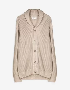 Strickjacke - Schalkragen - beige für 39,95 CHF in Takko Fashion