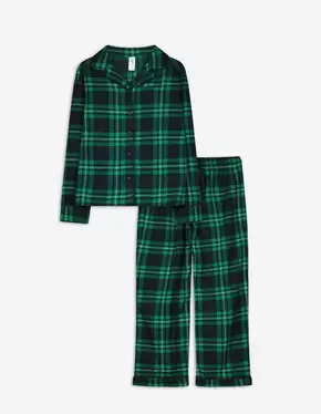 Pyjama Set aus Sweatshirt und Hose - Knopfverschluss - dunkelblau für 22,95 CHF in Takko Fashion