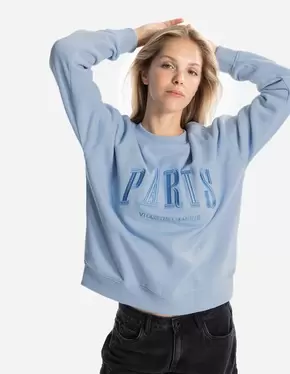 Sweatshirt - Stickereien - hellblau für 29,95 CHF in Takko Fashion