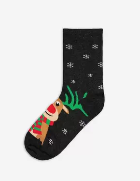 Socken - Christmas - dunkelgrau für 4,95 CHF in Takko Fashion