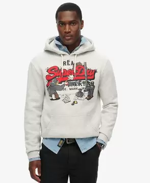 Hoodie mit New York Grafik und Vintage-Logo für 109 CHF in Superdry