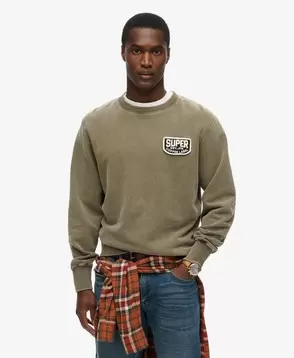 Locker geschnittenes Mechanic Sweatshirt mit Rundhalsausschnitt für 99,9 CHF in Superdry