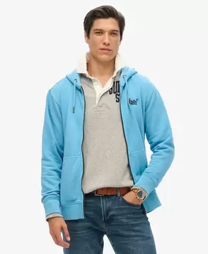 Verwaschene Essential Kapuzenjacke mit Logo für 109 CHF in Superdry