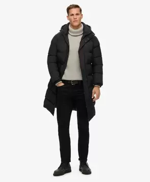 Lange Steppjacke mit Kapuze für 239 CHF in Superdry