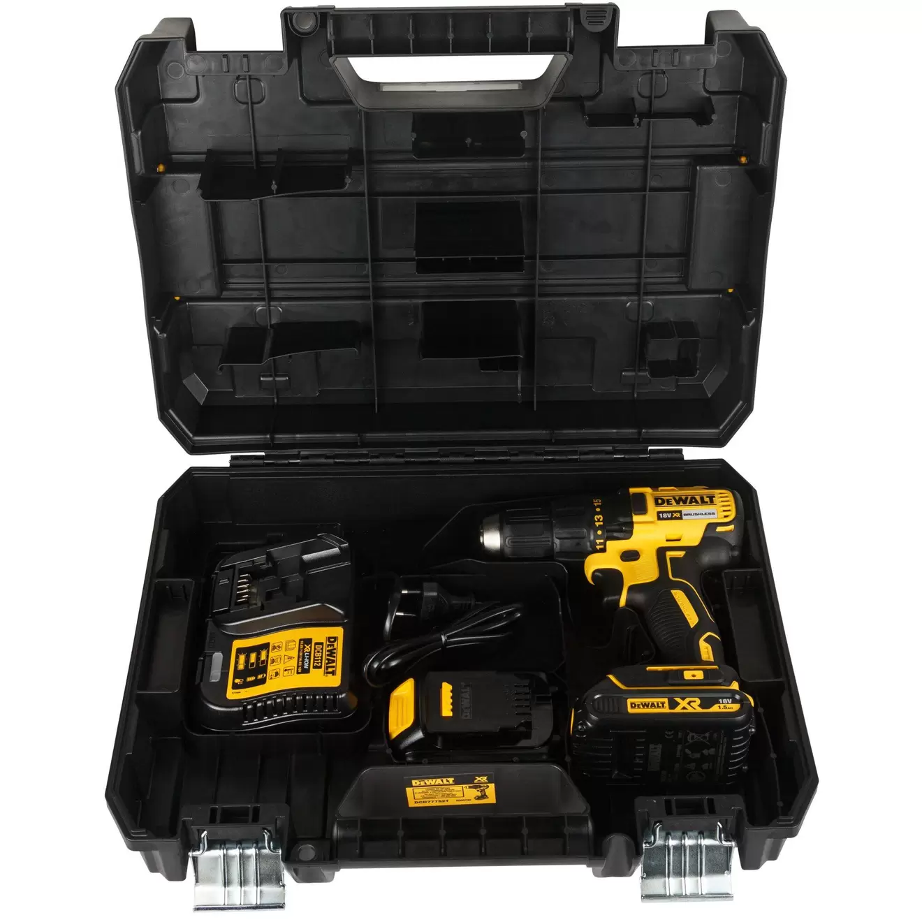 DEWALT DCD777S2T DCD777S2T-QW Akku-Bohrschrauber  18 V 1.5 Ah  inkl. 2. Akku, inkl. Koffer für 166,47 CHF in Conrad