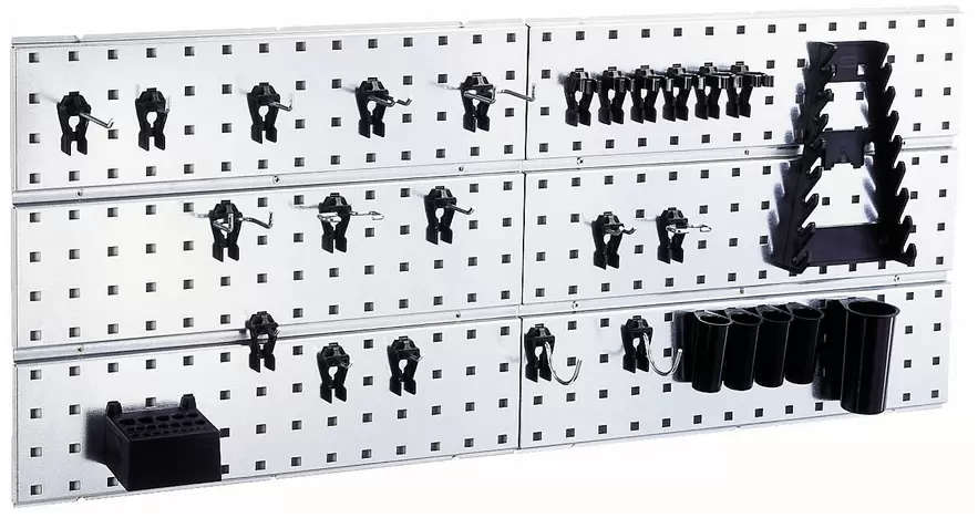 Raaco 109642 Werkzeughaken Lochpaneel x 2 + 28 Clips (B x H x T) 1040 x 440 x 11 mm 1 St. für 94,31 CHF in Conrad