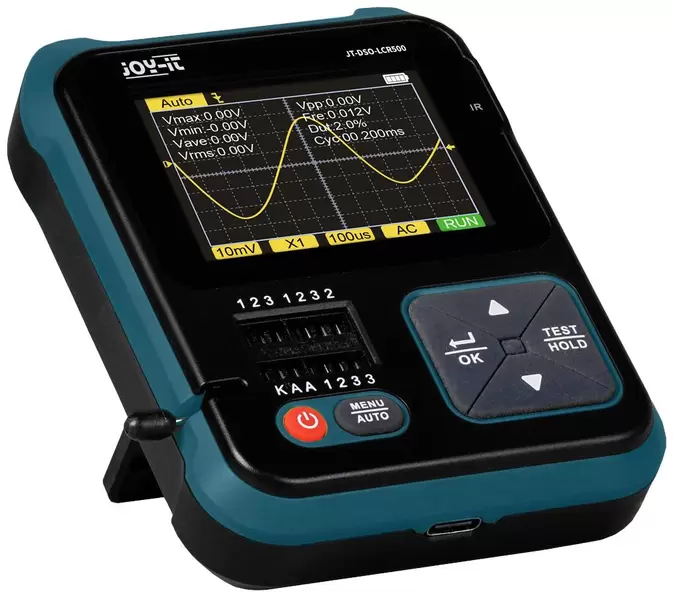 Joy-it DSO-LCR500 Oszilloskop, Signalgenerator 1 kHz - 100 kHz Dreieck, Puls, Rechteck, Sinus für 73,96 CHF in Conrad