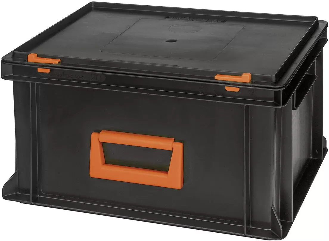 Alutec 139220110188  Kunststoffbox Magnus PC 20  (B x H x T) 400 x 233 x 300 mm Schwarz, Orange 1 St. für 31,41 CHF in Conrad