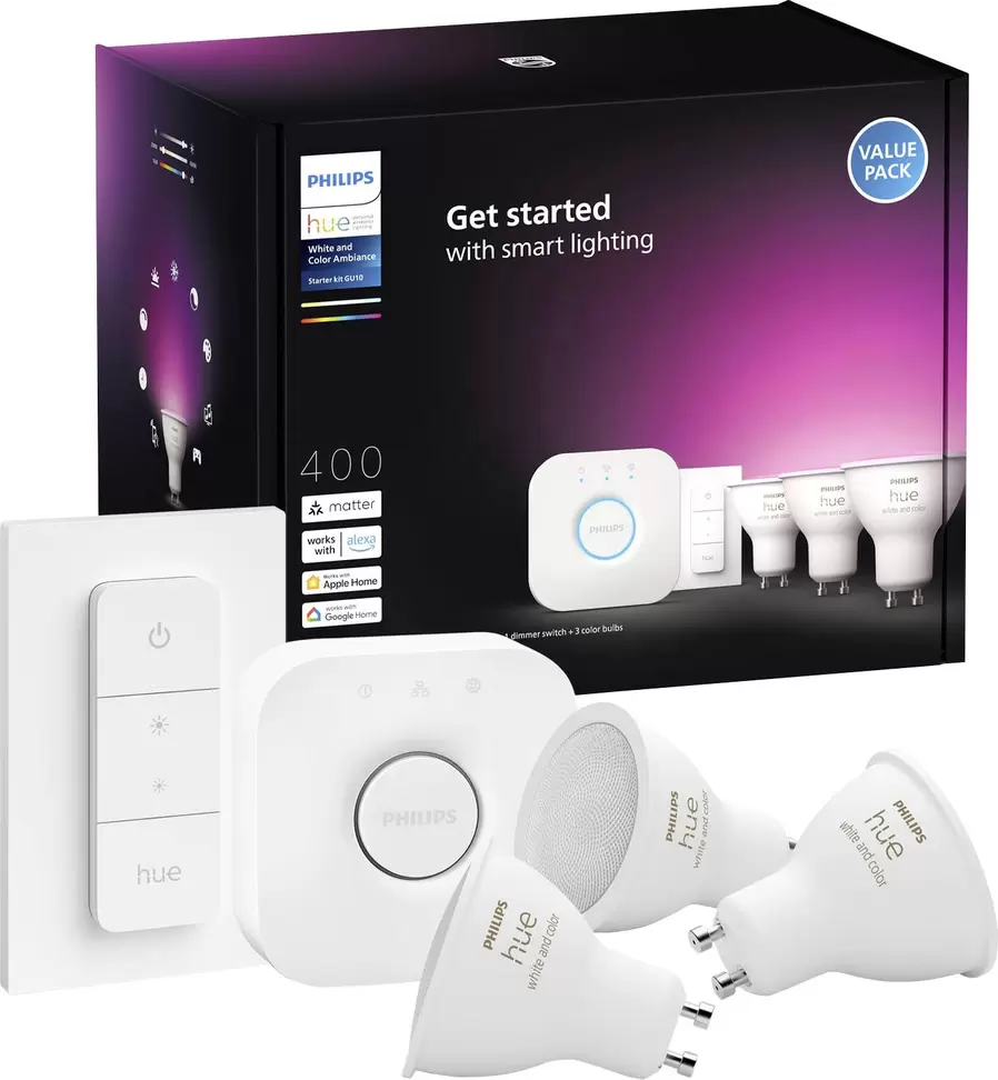 Philips Lighting Hue LED-Leuchtmittel 25450300 EEK: E (A - G) HueWCA GU10  RGB EEK: E (A - G) für 168,32 CHF in Conrad