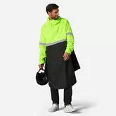 Fahrrad Regenponcho City 560 Sichtbarkeit Tag und Nacht schwarz/neongelb für 59,9 CHF in Decathlon