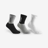 Kinder Sportsocken Adidas lang schwarz/grau/weiss 3er Pack für 8,9 CHF in Decathlon