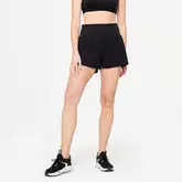 2-in-1-Shorts Fitness Cardio Damen schwarz für 12,9 CHF in Decathlon