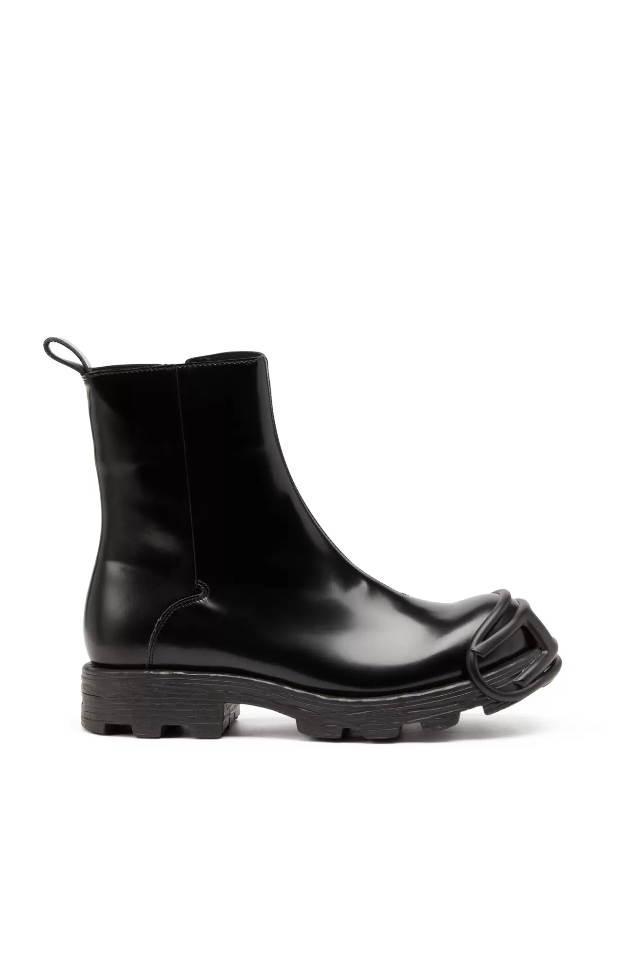 D-Hammer-Chelsea Boots aus Leder mit Oval D-Zehenkappe für 619 CHF in Diesel