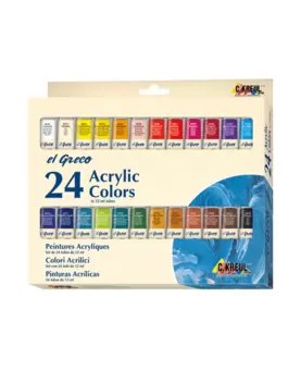 KREUL el Greco Acrylic Set, Acrylfarbe in Studienqualität, Bunt, 24 x 12 ml für 20,95 CHF in Do it + Garden