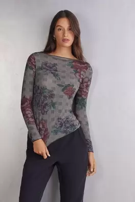 Langärmeliges Shirt aus Modal Ultralight mit Cashm... für 41,95 CHF in Intimissimi