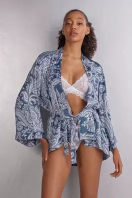 Kimono aus Viskosesatin Flower Paisley für 44,95 CHF in Intimissimi