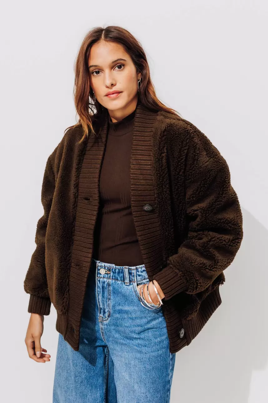 Blouson en moumoute Femme für 69,99 CHF in Promod