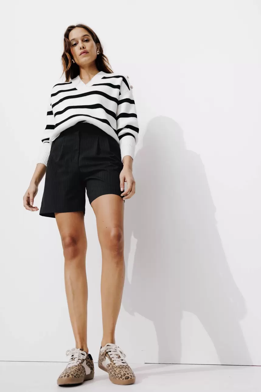 Short chic rayé Femme für 19,99 CHF in Promod