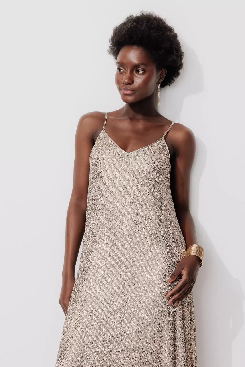 Robe longue à paillettes Femme für 55,99 CHF in Promod