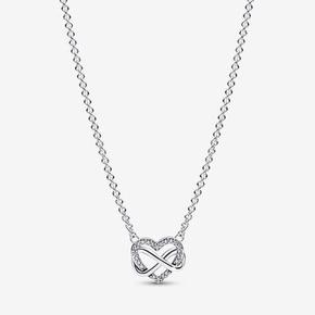 Funkelnde Unendlichkeits-Herz Collier-Halskette für 89 CHF in Pandora