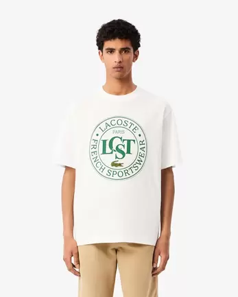 Loose Fit Heavy Cotton Printed T-shirt für 99 CHF in Lacoste