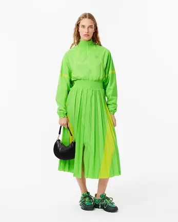 Long Relaxed Fit Pleated Sweatshirt Dress für 429 CHF in Lacoste