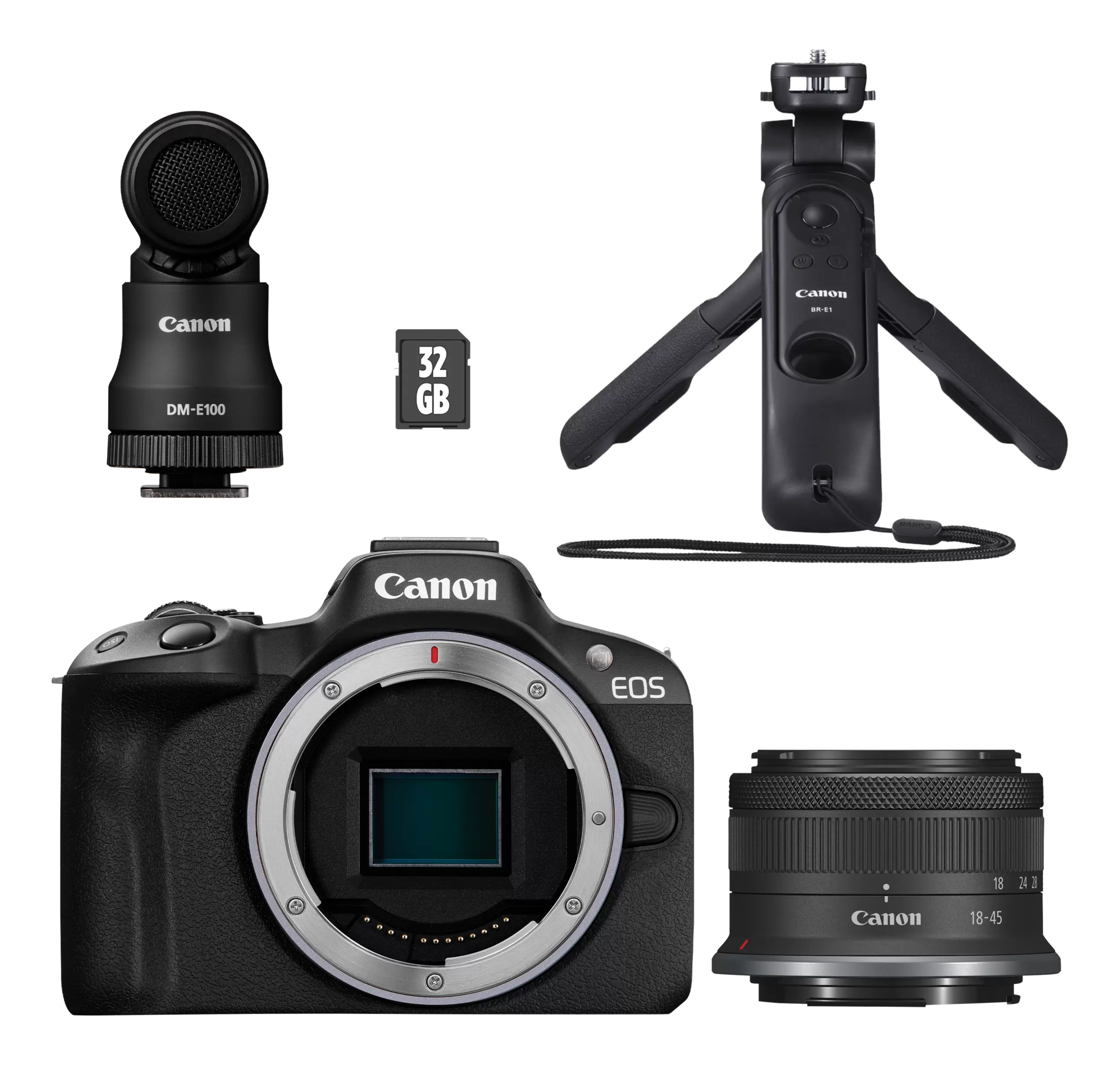 CANON EOS R50 Vlogger Kit - Systemkamera Schwarz für 839 CHF in Media Markt