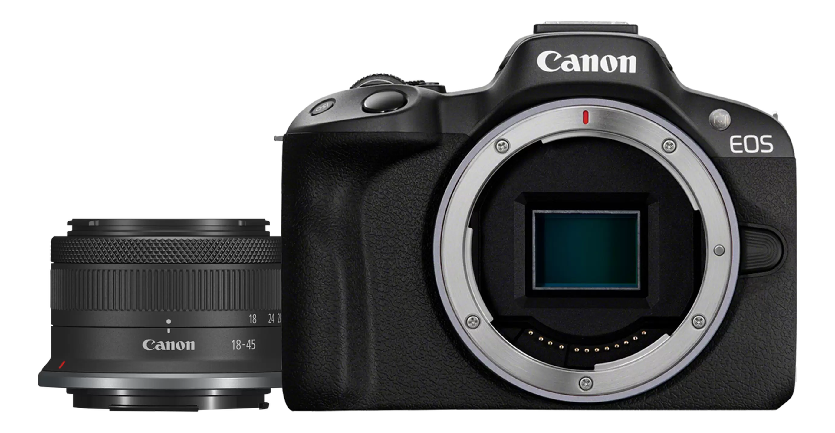 CANON EOS R50 Body + RF-S 18-45mm F4.5-6.3 IS STM - Systemkamera Schwarz für 799 CHF in Media Markt