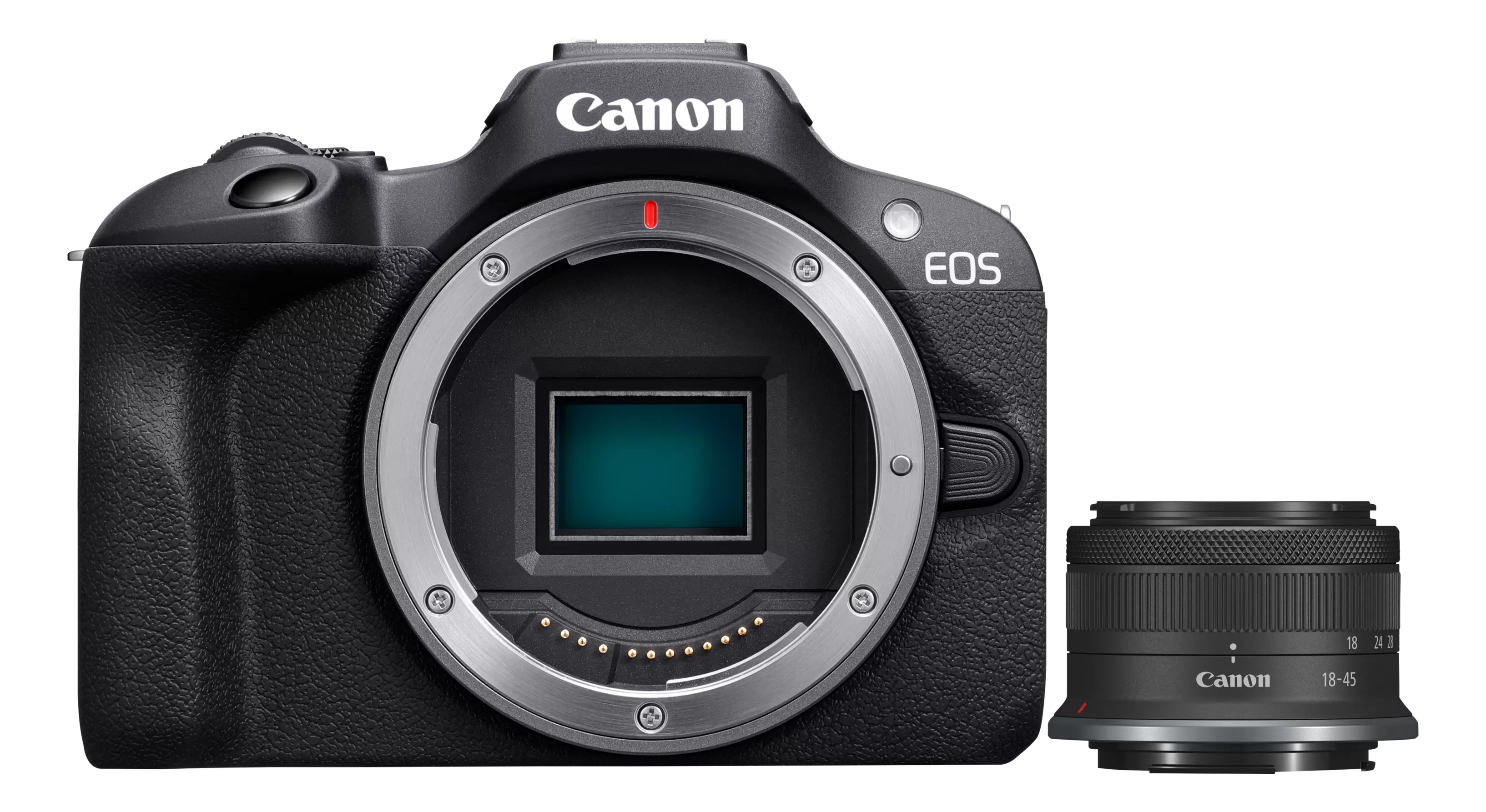 CANON EOS R100 Body + RF-S 18-45mm F4.5-6.3 IS STM - Systemkamera Schwarz für 599 CHF in Media Markt