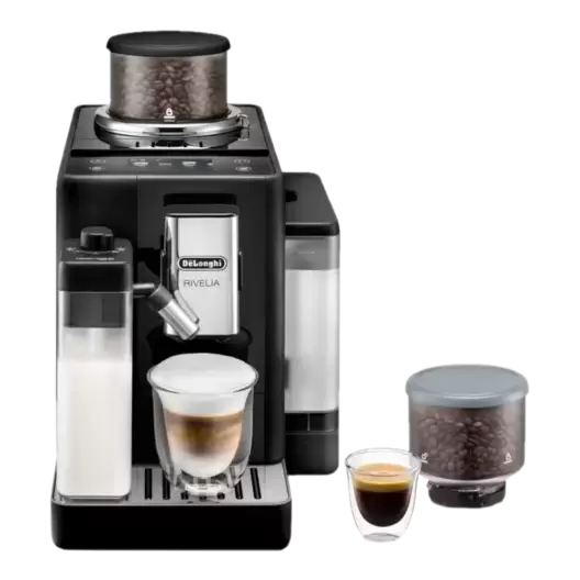 DE-LONGHI EXAM440.55.B Rivelia Milk - Kaffeevollautomat (Schwarz) für 799 CHF in Media Markt