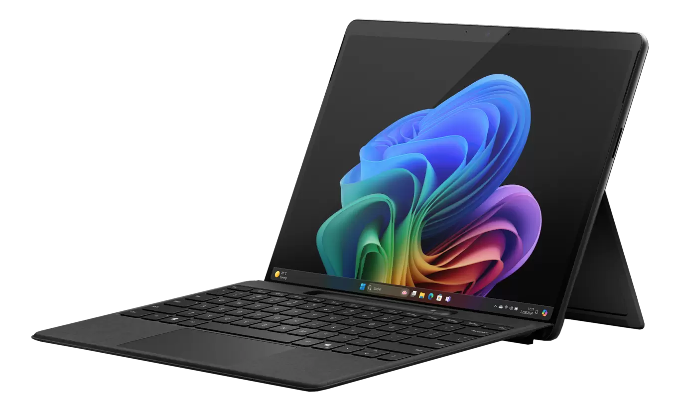 MICROSOFT Surface Pro, Copilot+ PC, 13 " touchscreen, Snapdragon X Plus, 16 GB RAM, 512 GB SSD, Adreno™ Onboard Graphics, Windows 11 Home (64 Bit), 11. Edition, Schwarz für 899 CHF in Media Markt