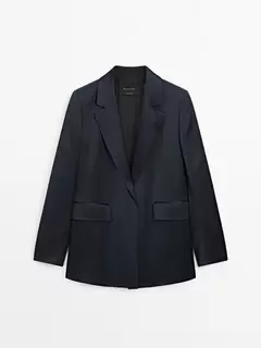 Passender Blazer in Satinoptik für 199 CHF in Massimo Dutti