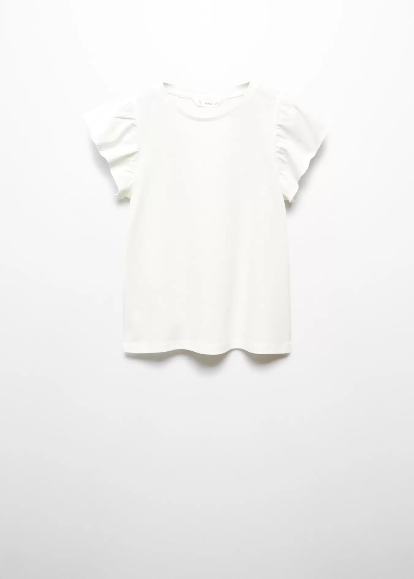 Kurzärmliges T-Shirt mit Rüschen für 10,95 CHF in MANGO