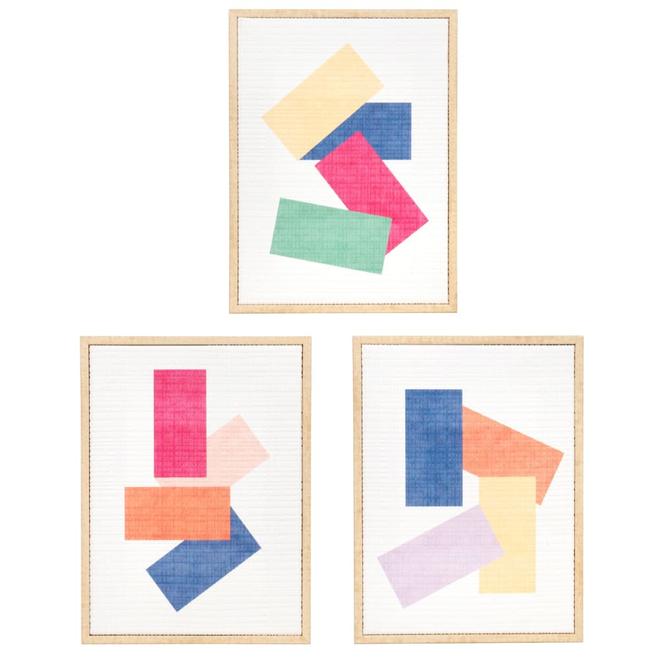 Toiles multicolores (x3) 15x20 für 26,99 CHF in Maisons du Monde