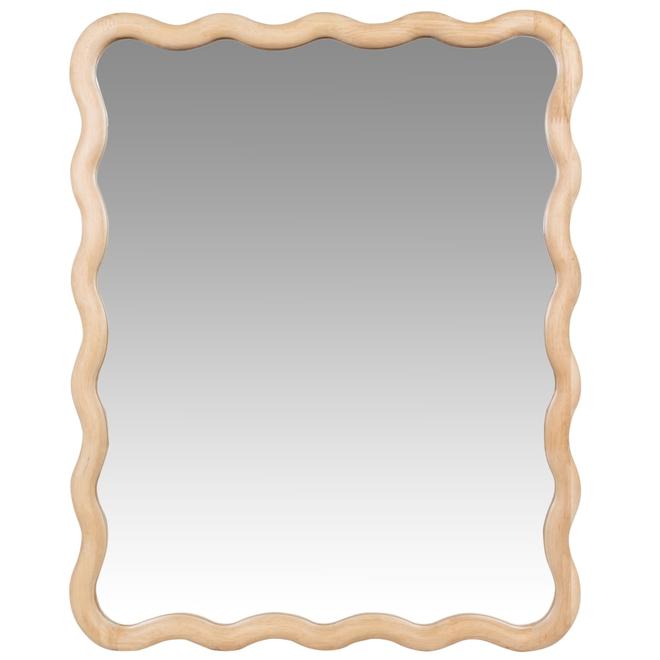 Miroir rectangulaire festonné en bois d'hévéa 40x50 für 49,99 CHF in Maisons du Monde