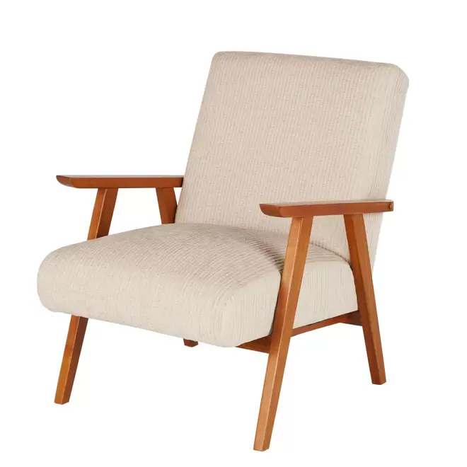 Fauteuil vintage en velours côtelé beige für 369 CHF in Maisons du Monde